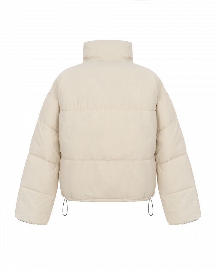 Krótka kórtka puchowa dwustronna mleczny 240903/2 #RU#  240903/2 № 2