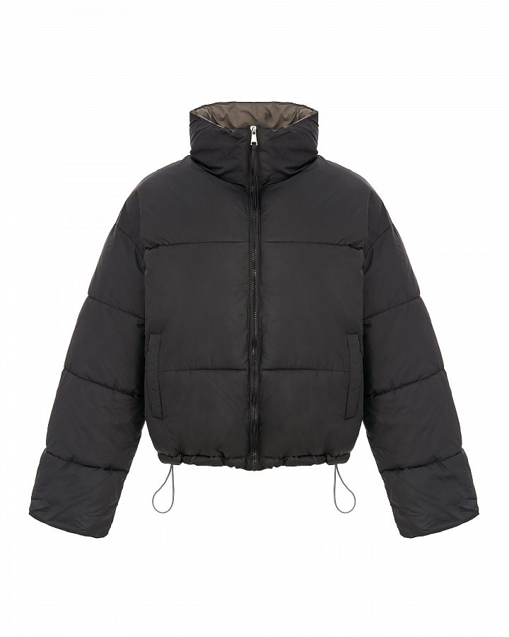 Krótka kórtka puchowa dwustronna czarny 240903/1 #RU#  240903/1 № 1