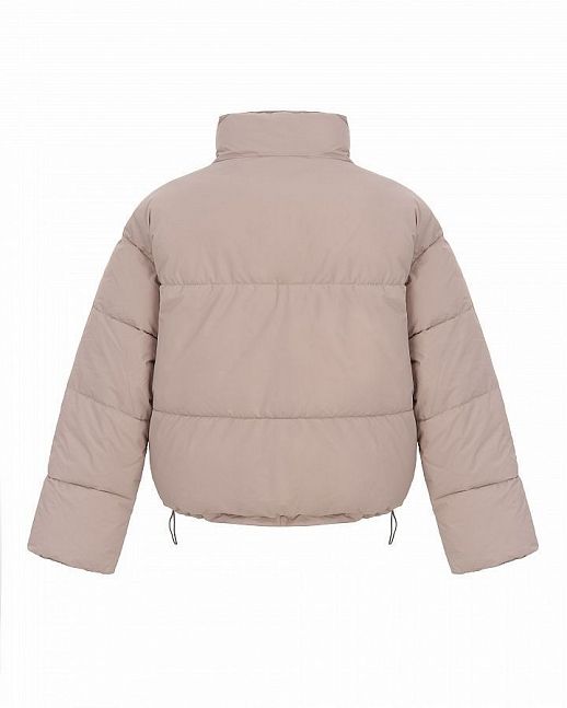 Krótka kórtka puchowa dwustronna szary