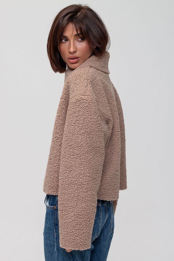 Kurtka futrzana cappuccino SHB02 #RU#  SHB02 № 3