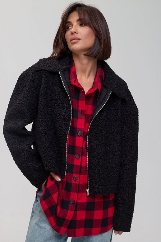 Kurtka futrzana czarna