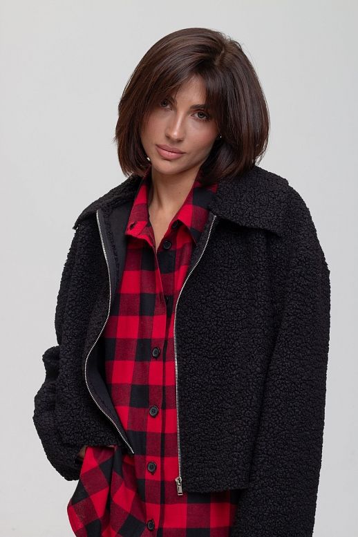 Kurtka futrzana czarna