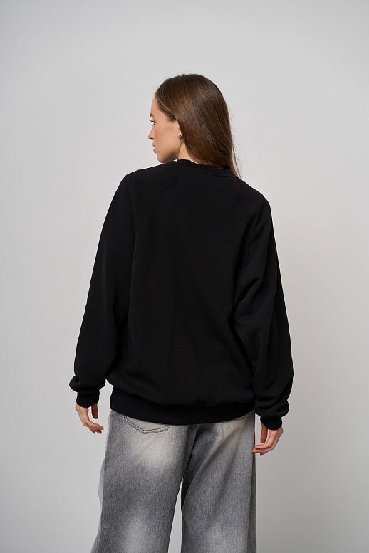 Bluza z nadrukiem czarna - №2