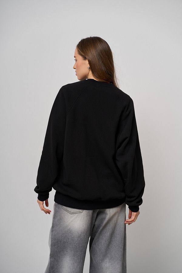 Bluza z nadrukiem czarna SV01/3 #RU#  SV01/3 № 2